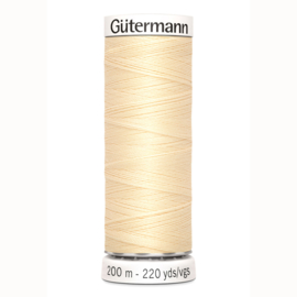 Gutermann 610 Licht geel  | Naaigaren 200m