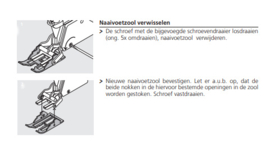 BERNINA Boventransportvoet 50 met drie verwisselbare zolen en kantliniaal | oud | 0089687300