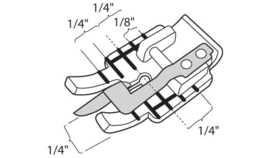 HUSQVARNA Transparante patchworkvoet met geleider in het midden