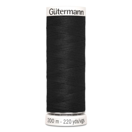 Gutermann 000 Zwart | Naaigaren 200m