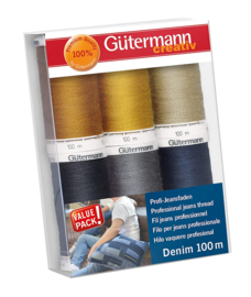 Gutermann Denim garen set - jeansgaren - 6 x 100 meter - 731144