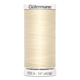 Gutermann 414 Ecru | Naaigaren 500m