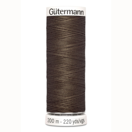 Gutermann 252 Donker bruin | Naaigaren 200m