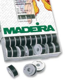 MADEIRA Bobbins Spoelgaren Zwart 50x120m