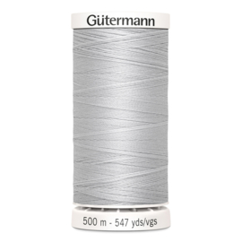 Gutermann 8 Zilver grijs | Naaigaren 500m