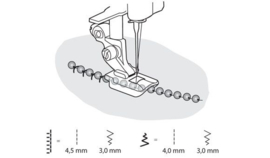 HUSQVARNA Transparante decoratievoet 2-3 mm