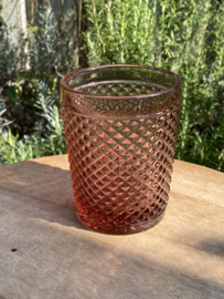 Waterglas roze (Diamond - bicos) / Vista Alegre