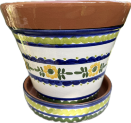 Bloempot met schotel (medium)