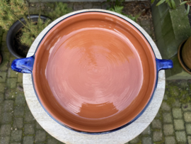 Handgemaakte Portugese Ovenschaal Rond Kleurrijk | 2-3 Personen | Alentejo