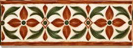 Keramische Randtegel Comporta Patroon | Smalle Afwerking Wandtegels | 15 x 5 cm