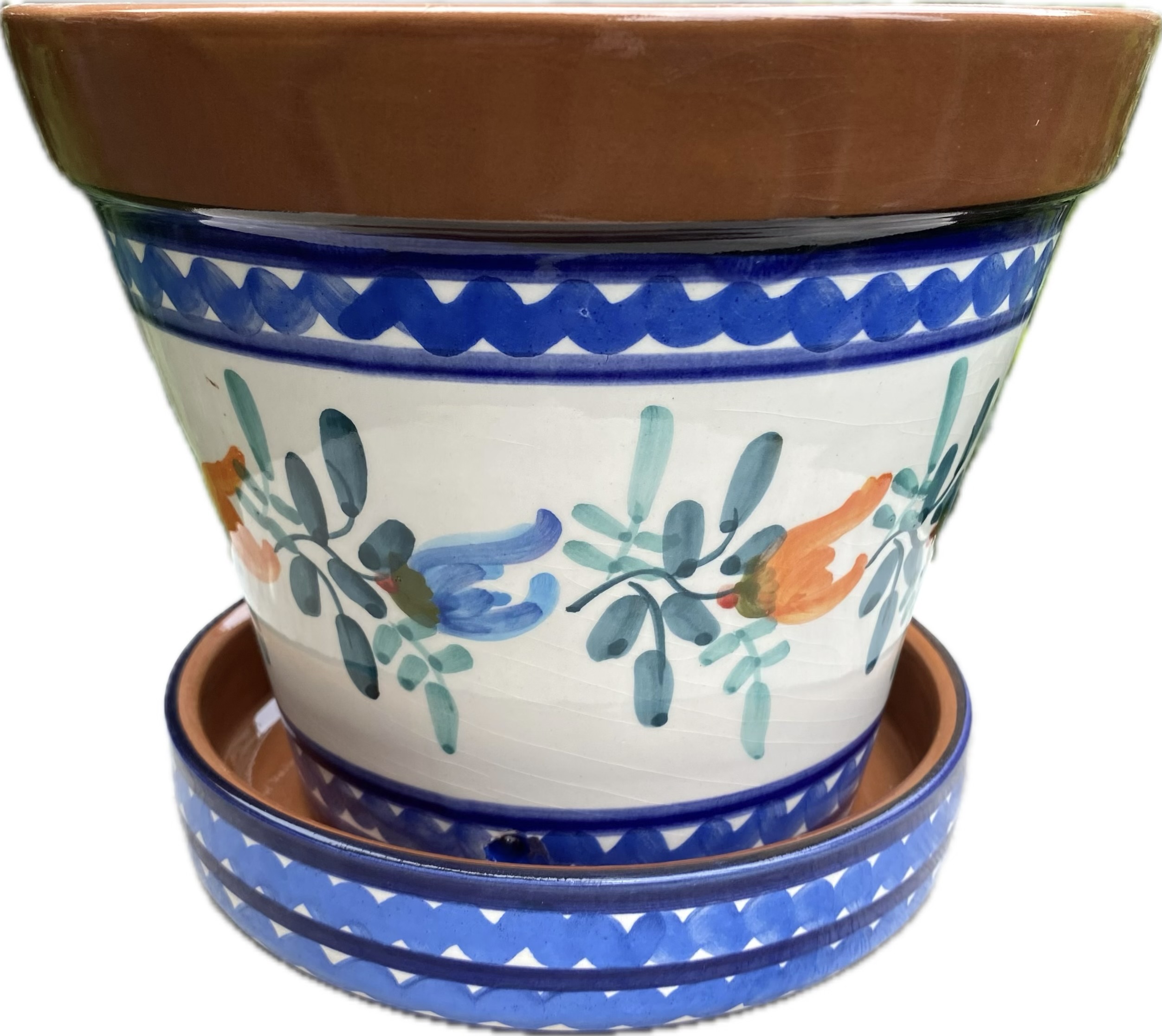 Bloempot met schotel (medium)