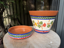 Bloempot met schotel (medium)
