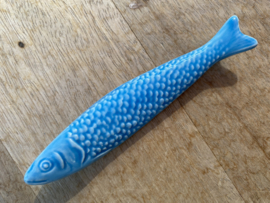 Koelkastmagneet sardine zeeblauw 11x2cm