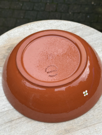 Handgemaakte Medium Saladeschaal | Mafra Bloemen | Portugees Aardewerk | Ø 21,5 x H 6,5 cm