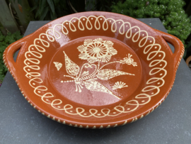 Ronde schaal met handgrepen Ø34x6cm