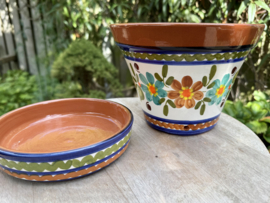 Bloempot met schotel (medium)