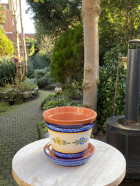 Bloempot met schotel (klein)