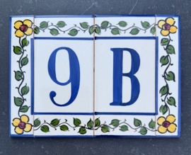 Keramische tegel Lisboa / letter B (15x7,5cm)