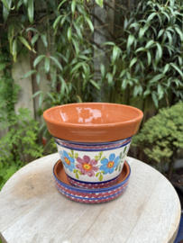 Bloempot met schotel (medium)