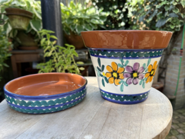Bloempot met schotel (medium)