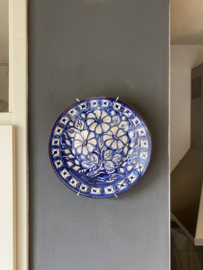 Bord  blauw wit Ø24cm (jc-p4)