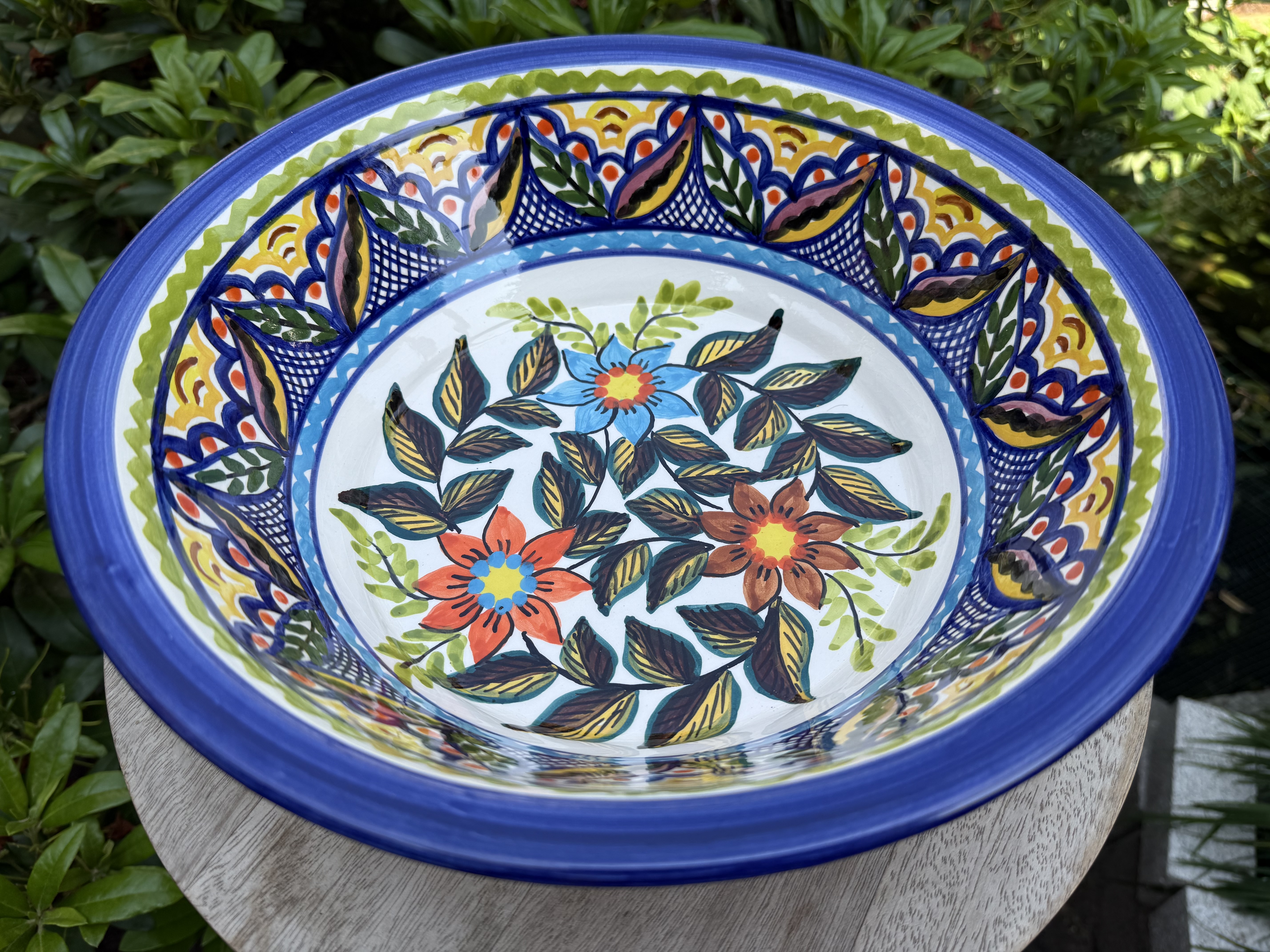 Ronde diepe schaal groot Ø31x9cm (ps9)