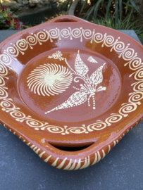Ronde schaal met handgrepen Ø34x6cm