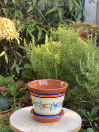 Bloempot met schotel (medium)