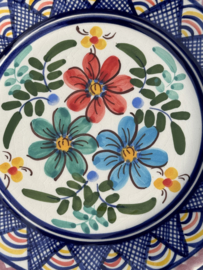 Portugees Tapasbordje Kleurrijk | Handgemaakt Keramiek Ø 18,5 cm