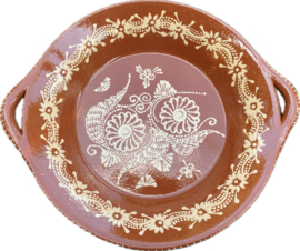 Ronde schaal met handgrepen Ø40x7cm