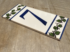 Keramische tegel Lisboa / cijfer 7 (15x7,5cm)