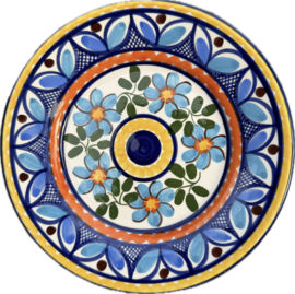 Portugees Tapasbordje Kleurrijk | Handgemaakt Keramiek Ø 18 cm