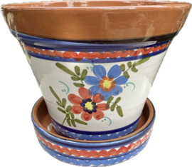 Bloempot met schotel (medium)
