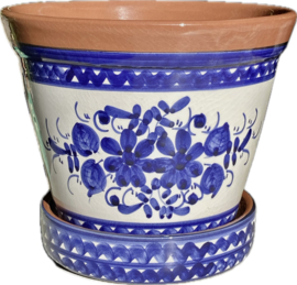 Bloempot met schotel (medium)
