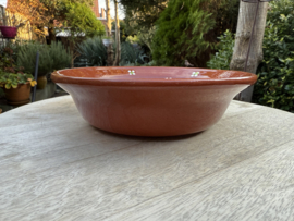 Handgemaakt Diep Bord Rond | Mafra Bloemen | Portugees Aardewerk | Ø 19,5 cm