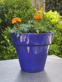 Hangende bloempot Porto Santo  / indigoblauw / groot