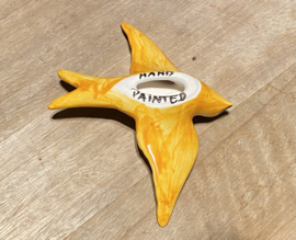 Keramische zwaluw met patroon 15,5x12cm