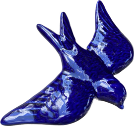 Zwaluw kobaltblauw 16x12,5cm