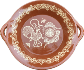 Ronde schaal met handgrepen Ø40x7cm