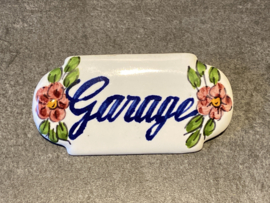 Keramisch deurbordje Garage (9x4,5cm)