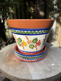 Bloempot met schotel (medium)