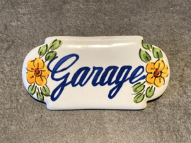 Keramisch deurbordje Garage (9x4,5cm)