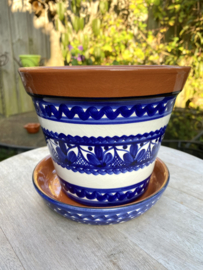 Bloempot met schotel (klein)