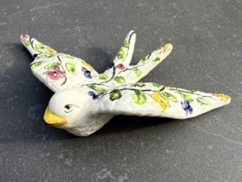 Handgemaakte Portugese Zwaluw | Patroon Coimbra | Wanddecoratie L (19,5 cm)
