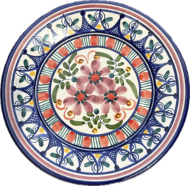 Portugees Tapasbordje Kleurrijk | Handgemaakt Keramiek Ø 18,5 cm