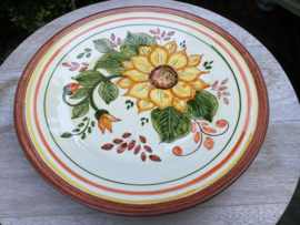 Bord met bloemen Ø24cm (jc-p4)
