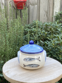 Pot met deksel Ø13x16cm / Sardines (R.162)
