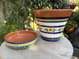 Bloempot met schotel (medium)