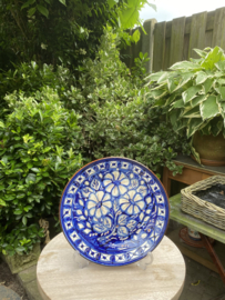 Bord  blauw wit Ø24cm (jc-p4)