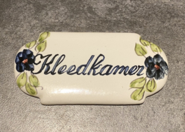 Keramisch deurbordje Kleedkamer (9x4,5cm)